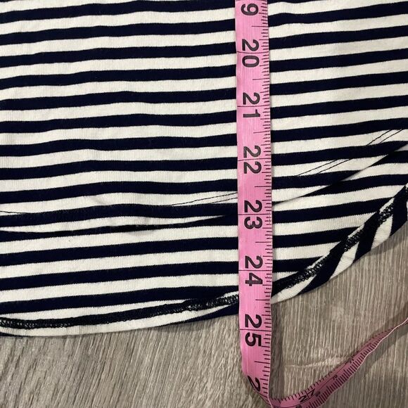 Theory Erossa Striped Long Sleeve Knit Stretch Top Size Small - Picture 8 of 9